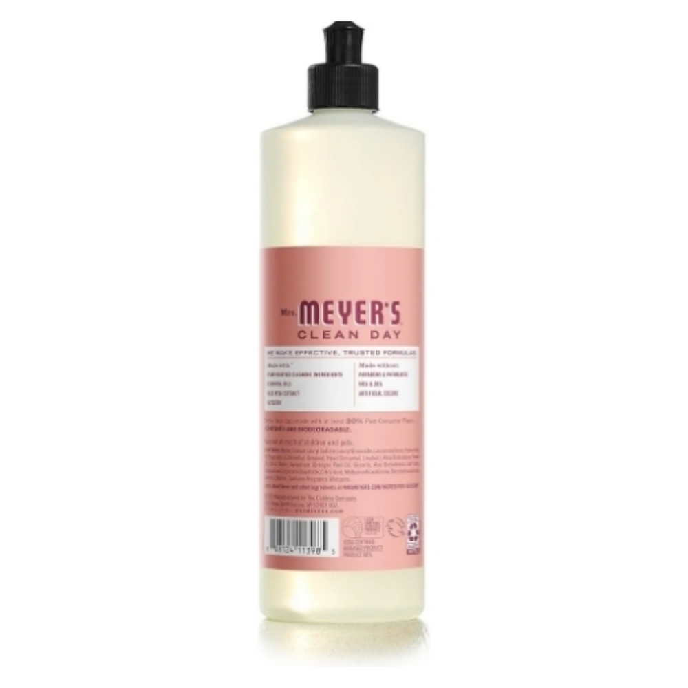 NEW Mrs. Meyer's Clean Day Liquid Dish Soap Rose Limited Edition 16 fl oz 3 Pack - Picture 3 of 10